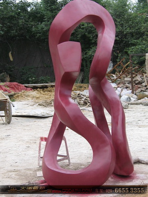 北湖龙郡 龙字雕塑 抽象雕塑 