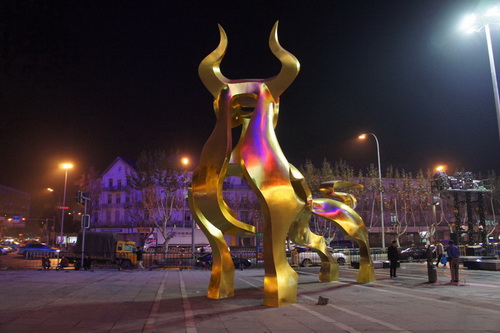 城市文化调塑-金牛雕塑