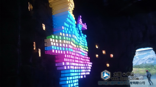 云南花之城 大型水晶雕塑 大型透明雕塑