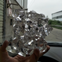 水晶梅花鹿 钻石透明雕塑 水晶材质 小样