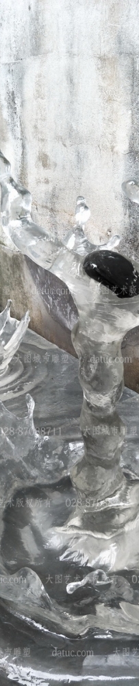 水晶水滴 水波雕塑 水花雕塑 水浪雕塑 透明水滴 水滴雕塑 仿水雕塑 仿冰雕塑